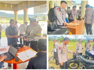 Kapolres Pimpin Langsung Pemeriksaan Barang Dinas di Polres Mamberamo Tengah