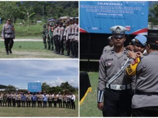 Wakapolres Mamberamo Tengah Pimpin Apel Gelar Pasukan Ketupat Cartenz 2026