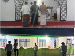 Hari Ke-26 Ramadhan, Personel Polres Mamberamo Tengah Amankan Ibadah Tarawih