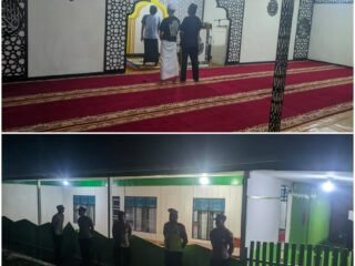 Hari ke-27 Ramadhan, Polres Mamberamo Tengah Amankan Shalat Tarawih di Masjid Al-Muhajirin