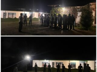 Pengamanan Takbiran Terpusat di Masjid Al-Muhajirin Kobakma Berlangsung Aman dan Tertib