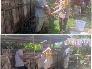 Bhabinkamtibmas Sambangi Warga Seralema, Perkuat Sinergi Jaga Kamtibmas