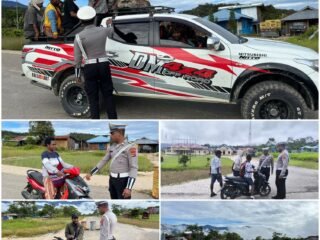 Edukasi Humanis Warnai Strong Point Pagi Sat Lantas