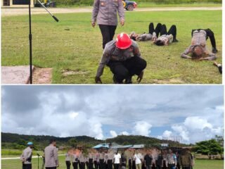 Kapolres Mamberamo Tengah Tekankan Disiplin dan Hirarki dalam Pembinaan Personel