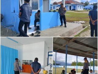 Kehadiran Polisi Pastikan Aktivitas di RSUD Lukas Enembe Kobakma ,Tetap Aman