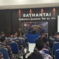 Dukung Sistem Pertahanan Negara Yang Kuat, Personel Babinsa Kodim 1310/Bitung Bekali Prajurit Sathantai Kodaeral VIII Dengan Materi Pembinaan Teritorial (Binter)