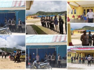 Patroli Harkamtibmas Polres Mamberamo Tengah Ciptakan Situasi Aman dan Kondusif di Pasar Sentral Kobakma