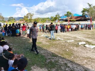 Polres Mamberamo Tengah Bersama Satgas 645/GTY Pastikan Lomba 17 Agustus Berjalan Aman
