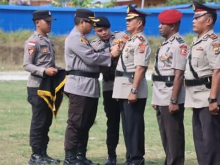 Pengukuhan dan Sertijab, Momentum Memperkuat Soliditas Polres Mamberamo Tengah