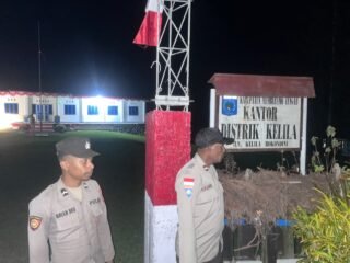 Regu Jaga II Polsek Kelila Laksanakan Patroli Malam, Pastikan Situasi Kamtibmas Tetap Kondusif