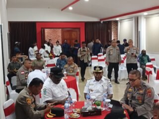 Kapolres Mamberamo Tengah Hadiri Rakor Perkembangan Kamtibmas Papua Pegunungan