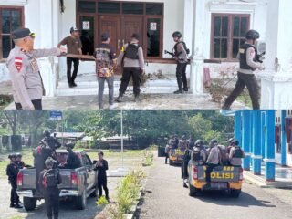 Kapolres Mamberamo Raya Pimpin Pembukaan Palang Fasilitas Perkantoran Pemda, Pastikan Pelayanan Publik Kembali Berjalan
