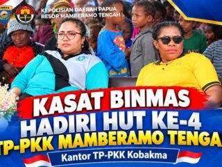 Kasat Binmas Polres Mamberamo Tengah Hadiri Anniversary ke-4 TP-PKK