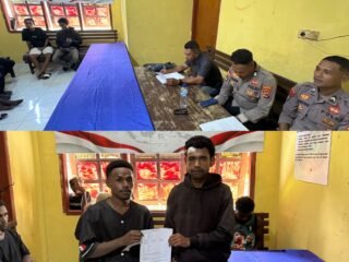 Polsek Mamberamo Tengah Mediasi Kasus Dugaan Pengeroyokan, Kedua Pihak Sepakat Berdamai
