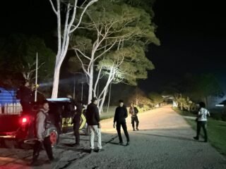 Patroli Subuh Pamapta II Polres Mamberamo Tengah, Pastikan Situasi Kobakma Aman dan Kondusif